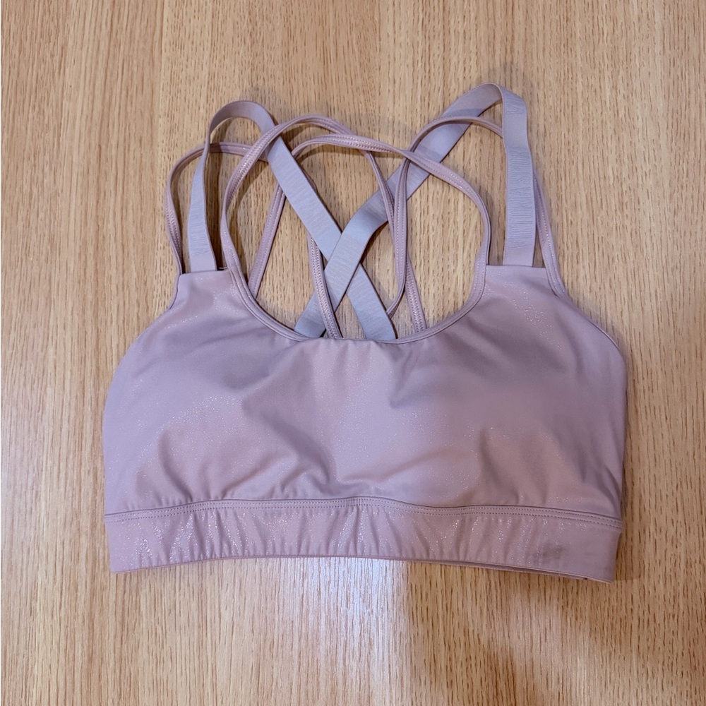 Victoria Secret Sport Pink Shimmer Sport Bra
